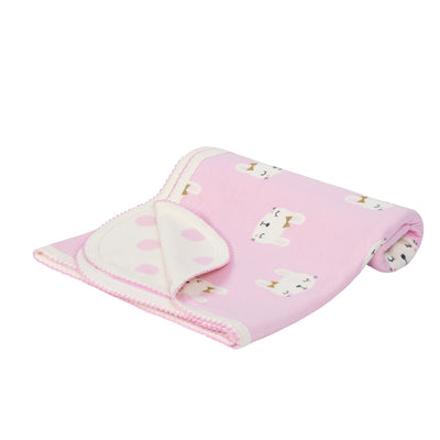 Just Born® Baby Girls Bunny Organic Swaddle Blanket-Gerber Childrenswear Wholesale