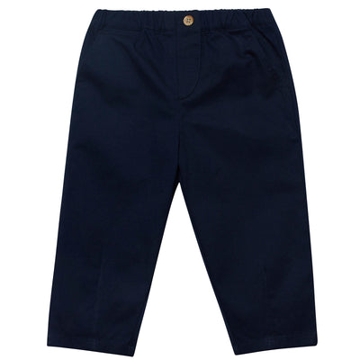 Infant & Toddler Boys Blue Canvas Pants-Gerber Childrenswear Wholesale