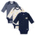 3-Pack Baby Boys Penguin Thermal Long Sleeve Onesies® Bodysuits-Gerber Childrenswear Wholesale