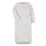 2-Piece Baby Girls Leopard Gown & Cap Set-Gerber Childrenswear Wholesale