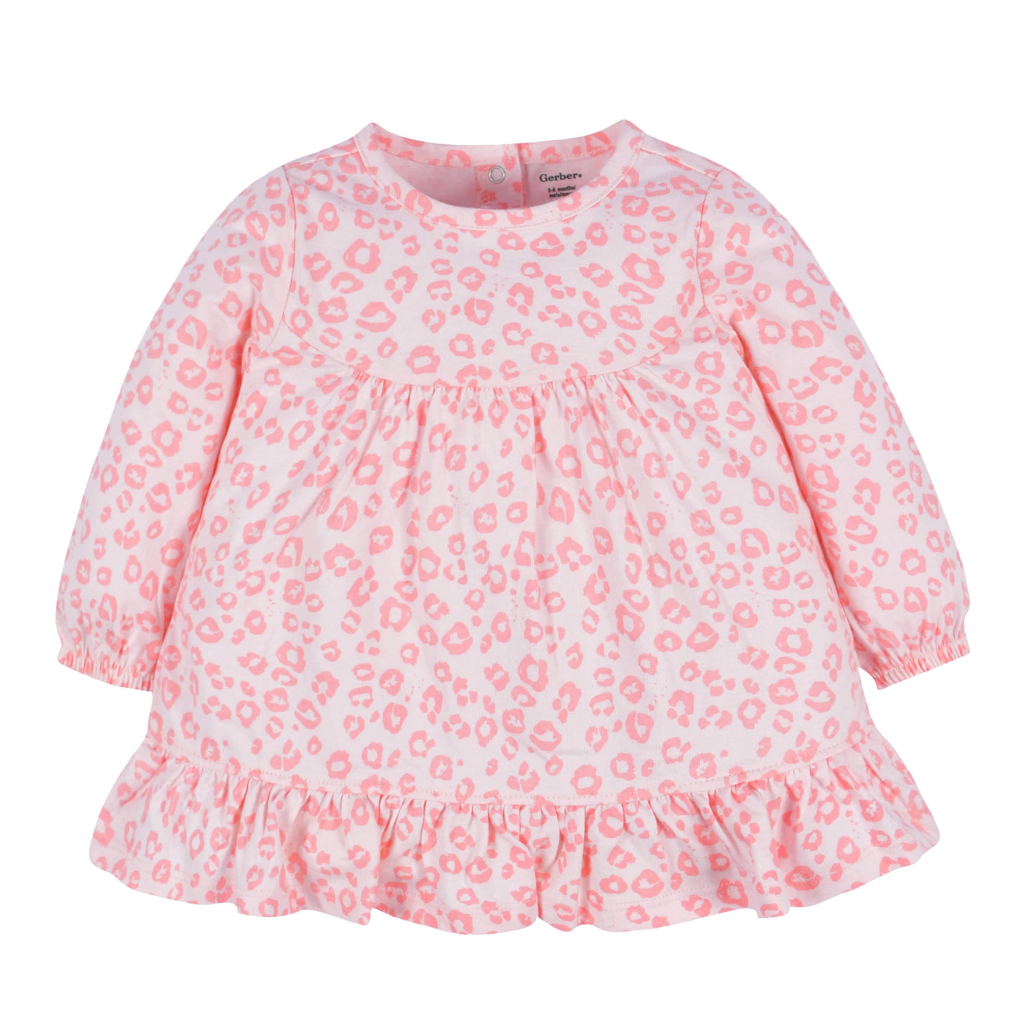 2-Piece Baby and Toddler Girls Leopard Long Sleeve Dress & Leggings Set-Gerber Childrenswear Wholesale