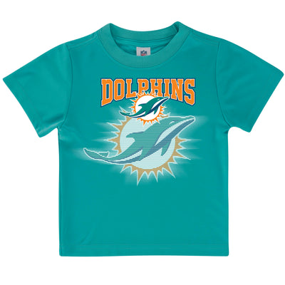 Miami Dolphins Toddler Boys Short Sleeve Tee Shirt-Gerber Childrenswear Wholesale