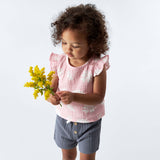 Infant & Toddler Slate Blue Gauze Shorts-Gerber Childrenswear Wholesale