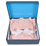 3-Piece Baby Girls Pink Knit Outfit & Blanket Set-Gerber Childrenswear Wholesale