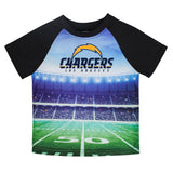Los Angeles Chargers Toddler Boys Short Sleeve Tee Shirt-Gerber Childrenswear Wholesale