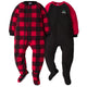 2-Pack Toddler Boys Plaid Blanket Sleepers-Gerber Childrenswear Wholesale