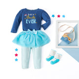 2-Piece Baby Girls Smile Shirt and Tutu Legging Set-Gerber Childrenswear Wholesale