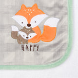 Baby Happy Fox Plush Blanket-Gerber Childrenswear Wholesale