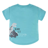 2-Piece Baby & Toddler Boys Dino Blues Pocket Tee & Knit Shorts Set-Gerber Childrenswear Wholesale