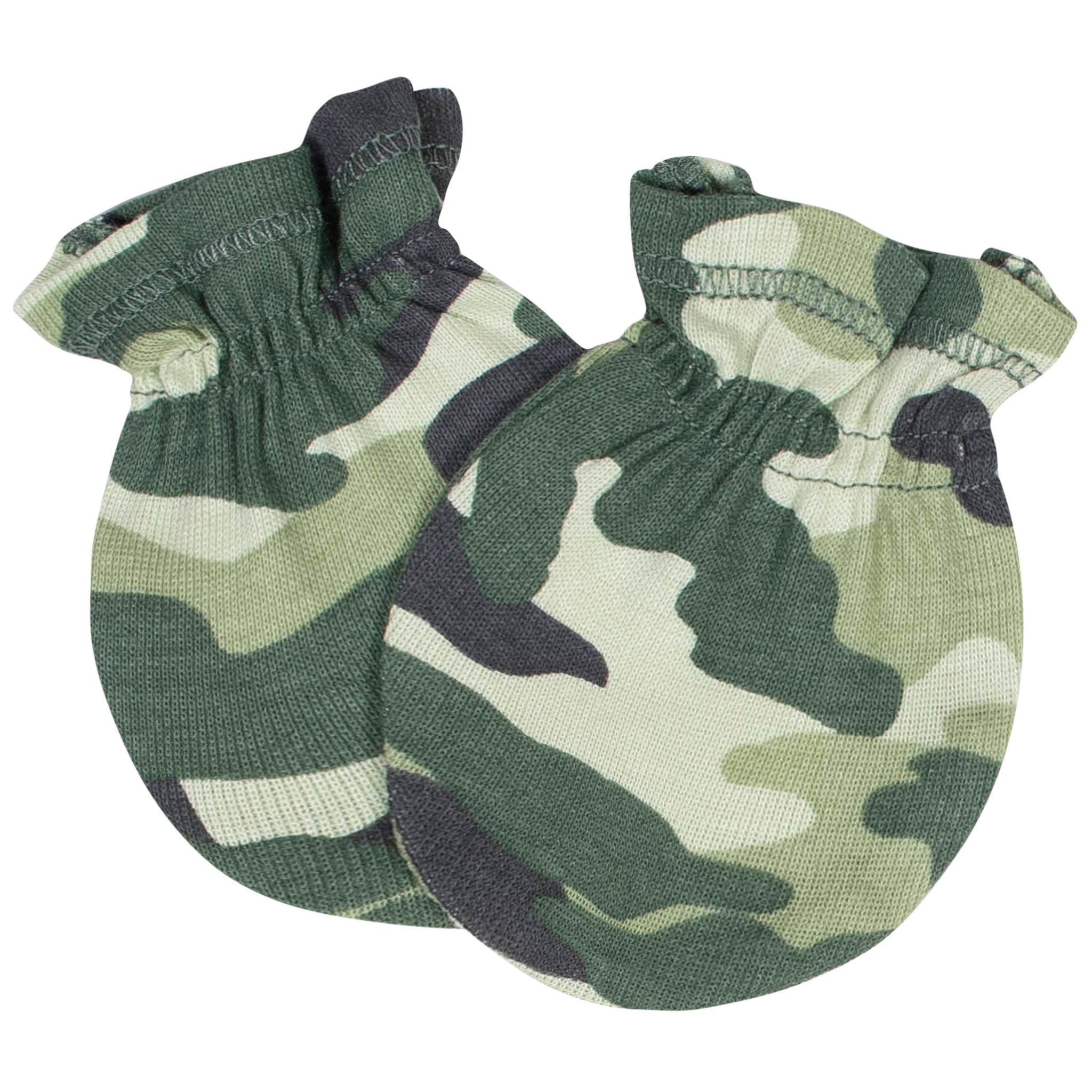 8-Piece Baby Boys Tiger Caps and Mittens Bundle-Gerber Childrenswear Wholesale
