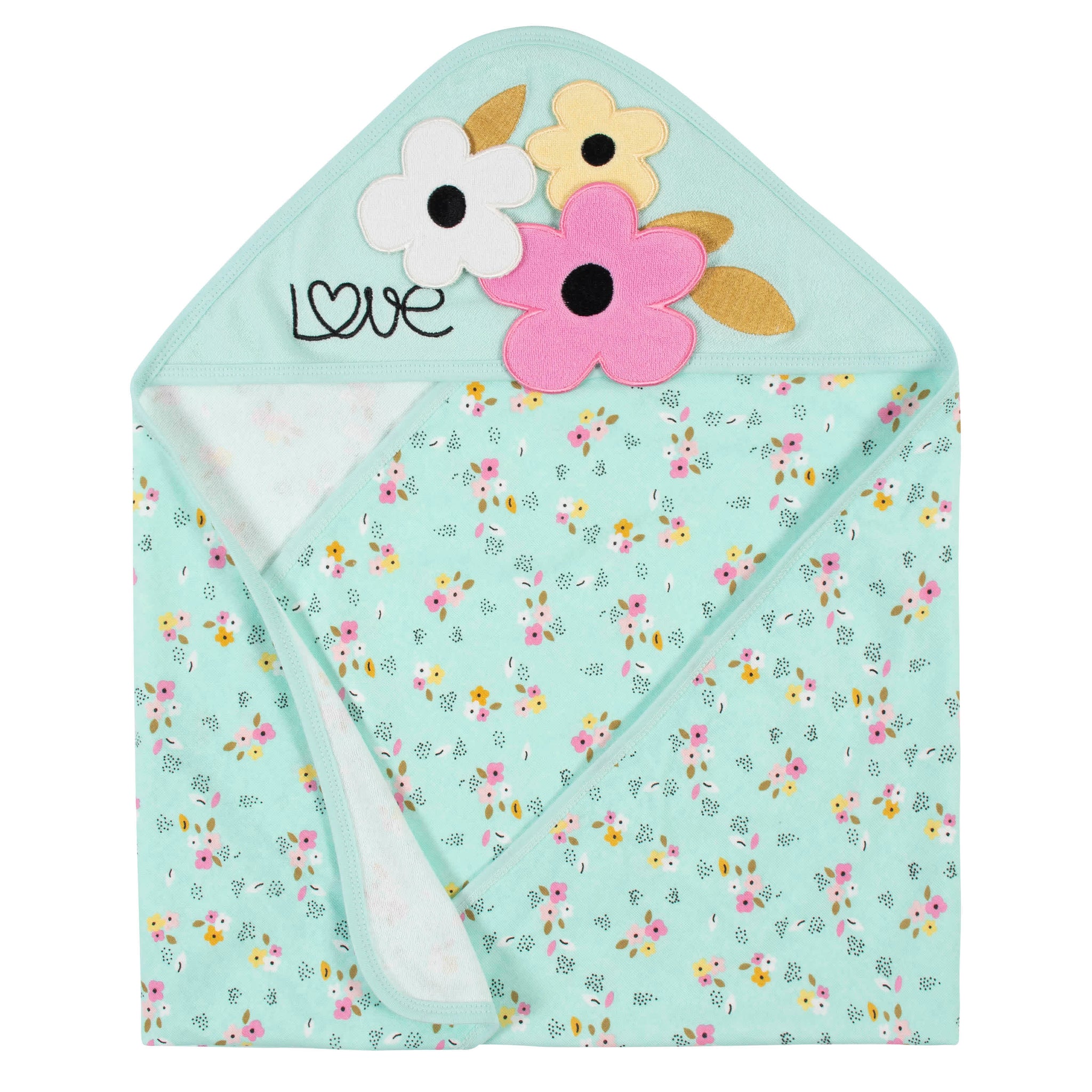 4-Piece Baby Girls Fox Hooded Towel & Washcloths Set-Gerber Childrenswear Wholesale