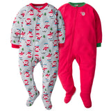 2-Pack Toddler Neutral Holiday Blanket Sleepers-Gerber Childrenswear Wholesale
