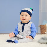 4-Pack Baby Boys Lil Dino Organic Caps-Gerber Childrenswear Wholesale