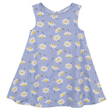 3-Piece Girls Daisies Dress, Diaper Cover, and Hat Set-Gerber Childrenswear Wholesale