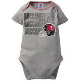 NFL 3-Pack Baby Boys Buccaneers Short Sleeve Bodysuit-Gerber Childrenswear Wholesale