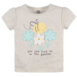 4-Piece Infant & Toddler Girls Bee Petals Tees, Skorts & Pants Set-Gerber Childrenswear Wholesale
