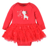 2-Piece Baby Girls Reindeer Skirted Onesies® Bodysuit & Cap-Gerber Childrenswear Wholesale