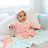 Organic Baby Girls Bunny Reversible Blanket-Gerber Childrenswear Wholesale