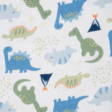 5-Pack Baby Boys Dinosaur Flannel Receiving Blankets-Gerber Childrenswear Wholesale