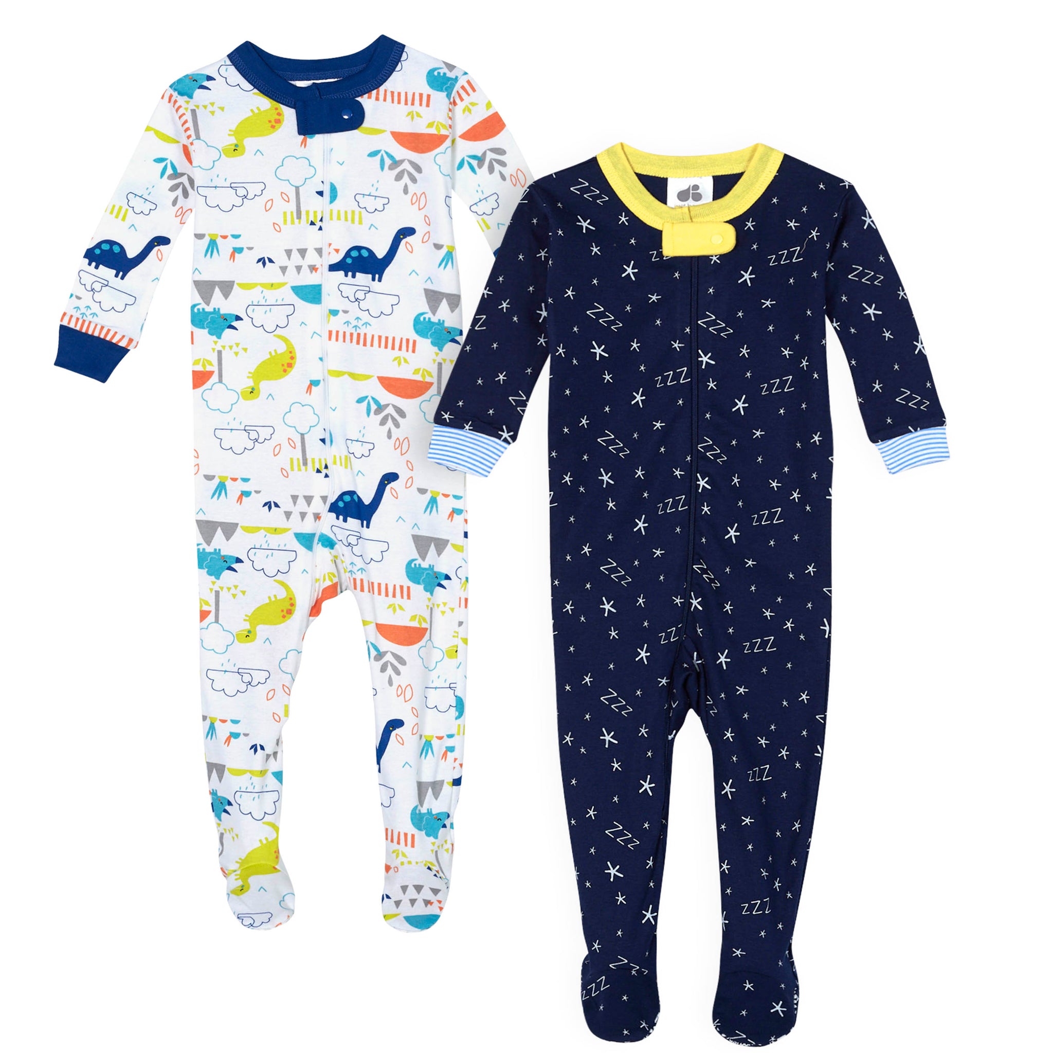 2-Pack Baby Boys ZZZZZ & Dino Organic Sleep 'n Play-Gerber Childrenswear Wholesale