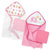 4-Piece Baby Girls Love to Bathe Hooded Towel and Washcloth Set-Gerber Childrenswear Wholesale
