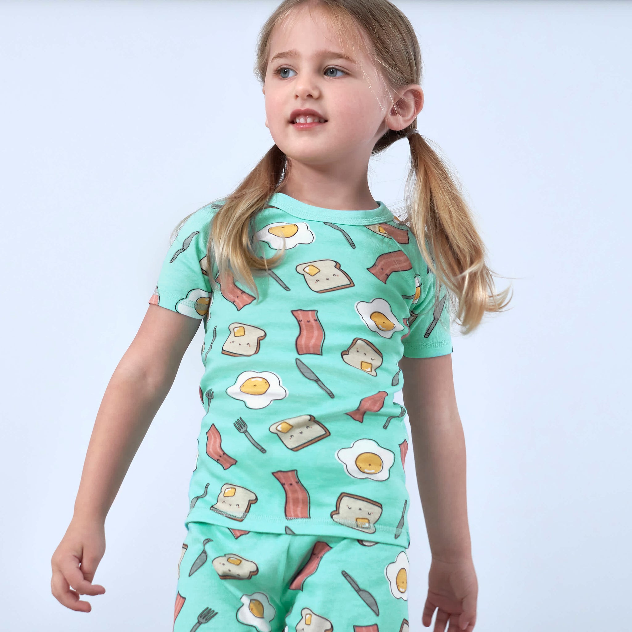 4-Piece Infant & Toddler Neutral Breakfast Snug Fit Cotton Pajamas-Gerber Childrenswear Wholesale