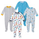 4-Pack Baby Boys Animals/Camping Snug Fit Pajamas-Gerber Childrenswear Wholesale