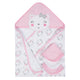 Gerber Baby Girl Terry & Organic Cotton Bath Set, 4pc-Gerber Childrenswear Wholesale