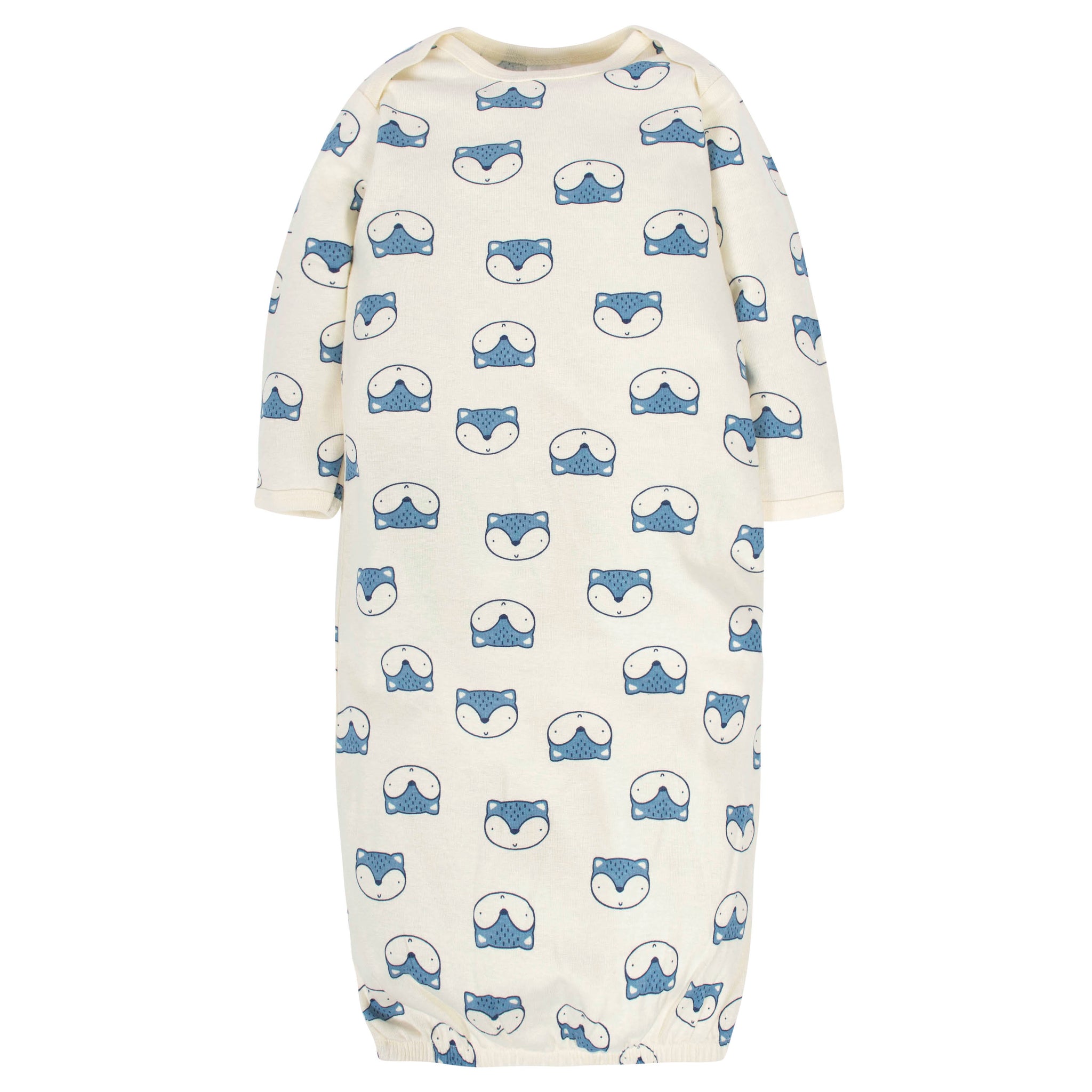 4-Pack Baby Boys Fox Lap Shoulder Gowns-Gerber Childrenswear Wholesale