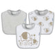3-Pack Baby Neutral Elephants Dribbler Bib-Gerber Childrenswear Wholesale