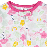 2-Pack Baby & Toddler Girls Summer Blossom Snug Fit Footed Cotton Pajamas-Gerber Childrenswear Wholesale