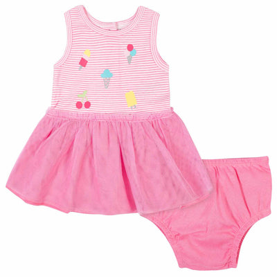 2-Piece Baby Girls Ice Cream Dress Set-Gerber Childrenswear Wholesale