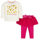 2-Piece Baby Girls Sweetheart Shirt and Tutu Legging Set-Gerber Childrenswear Wholesale