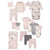17-Piece Baby Girls Bunny Gift Set-Gerber Childrenswear Wholesale