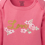 3-Piece Baby Girls Roses Onesies® Bodysuit, Pant, & Cap Set-Gerber Childrenswear Wholesale