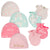 8-Piece Organic Baby Girls Floral Bunny Cap and Mitten Set-Gerber Childrenswear Wholesale