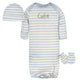 3-Piece Organic Baby Boys Cutie Gown, Cap, & No Scratch Mittens Set-Gerber Childrenswear Wholesale