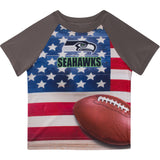 Seattle Seahawks Toddler Boys Short Sleeve Tee Shirt-Gerber Childrenswear Wholesale