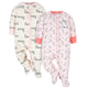 2-Pack Baby Girls Love and Bunny Sleep 'N Plays-Gerber Childrenswear Wholesale