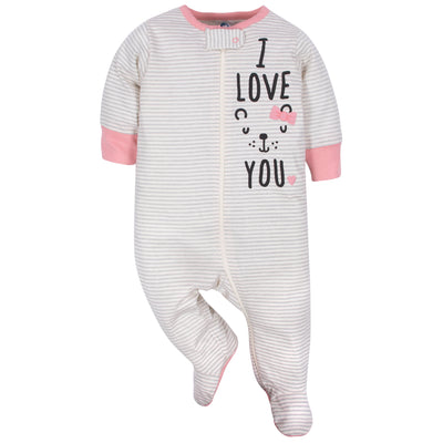 Baby Girls Bear Sleep 'N Play-Gerber Childrenswear Wholesale