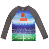 Cleveland Browns Toddler Boys Long Sleeve Tee Shirt-Gerber Childrenswear Wholesale