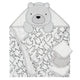 4-Piece Baby Boys Bear Hooded Towel & Washcloths Set-Gerber Childrenswear Wholesale