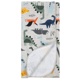 4-Pack Baby Boys Dino Flannel Receiving Blankets-Gerber Childrenswear Wholesale