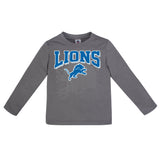 Detroit Lions Toddler Boys Long Sleeve Tee Shirt-Gerber Childrenswear Wholesale