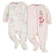 2-Pack Organic Baby Girls Wild Flower Sleep 'N Plays-Gerber Childrenswear Wholesale