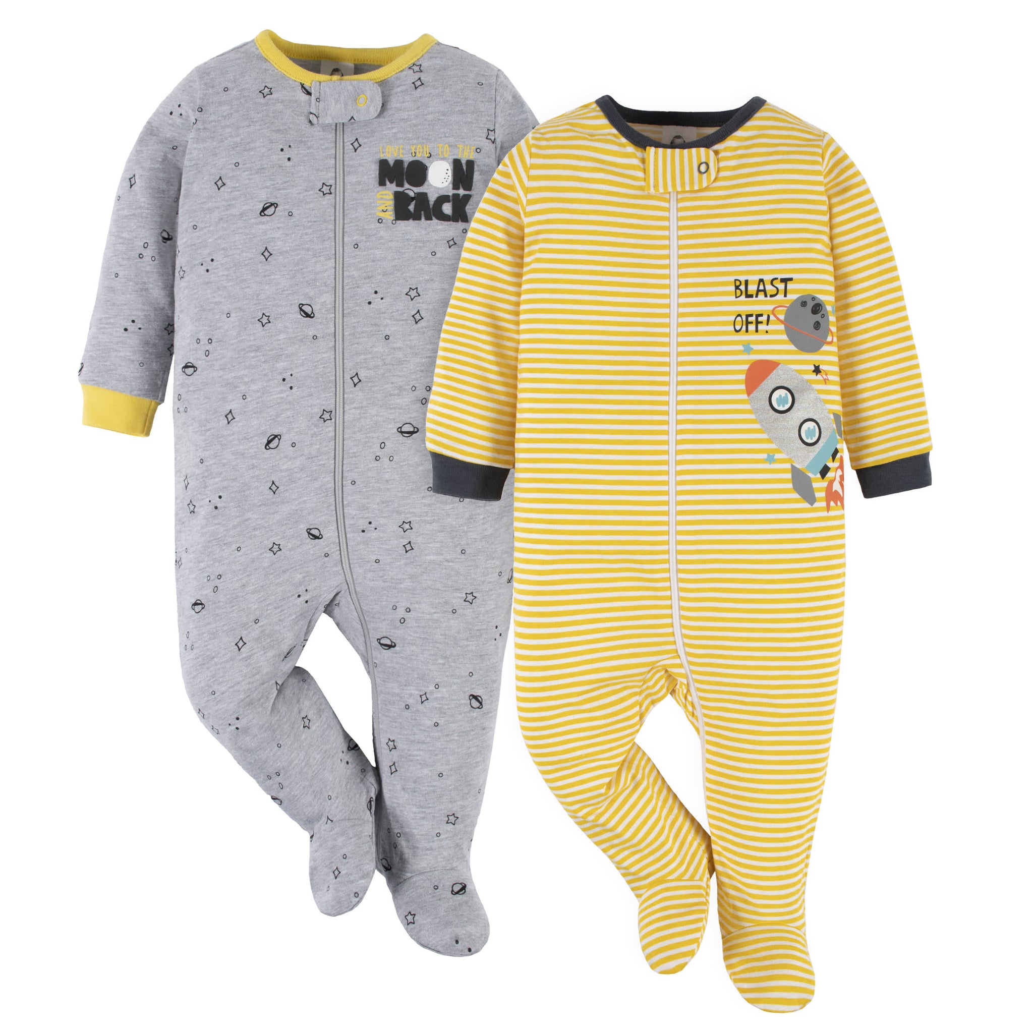 2-Pack Baby Boys Blast Off Sleep 'N Plays-Gerber Childrenswear Wholesale