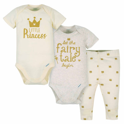 3-Piece Baby Girls Crowns Take Me Home Set-Gerber Childrenswear Wholesale