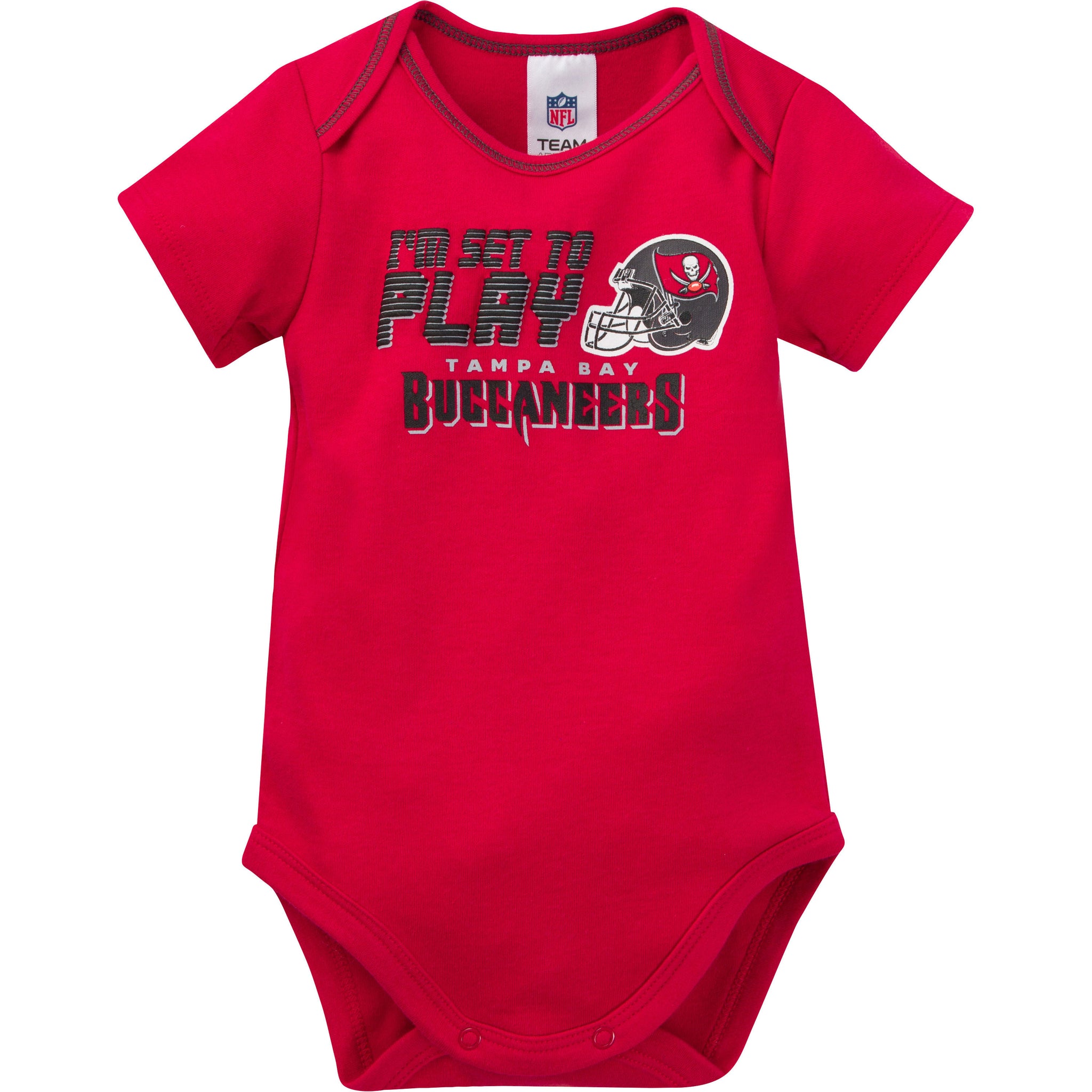 3-Pack Baby Boys Buccaneers Short Sleeve Bodysuits-Gerber Childrenswear Wholesale