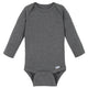 Premium Long Sleeve Onesies® Bodysuit in Grey-Gerber Childrenswear Wholesale