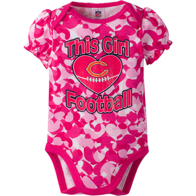 NFL Toddler Girls Bears Bodysuit-Gerber Childrenswear Wholesale